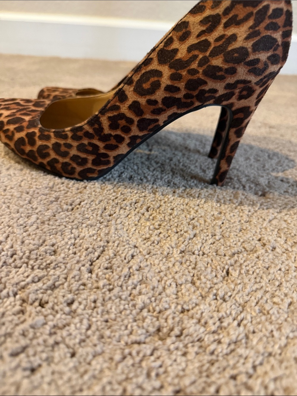 LC Lauren Conrad Leopard Print Pointed Toe Pumps - Brown/Black